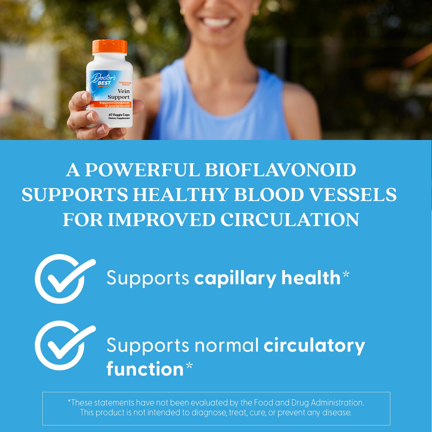Extracto de naranja natural en la fórmula de Doctor's Best Vein Support.