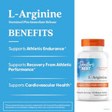 Doctor's Best Arginina liberación inmediata: impulso rápido para entrenar.
