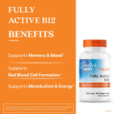 Doctor's Best B12 methylcobalamin, cápsulas veganas adecuadas para veganismo