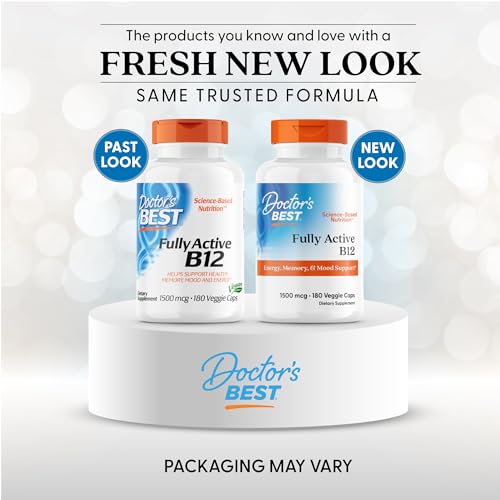 Doctor's Best B12 methylcobalamin, etiqueta clara para verificar la dosis