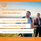 Doctor's Best Benfotiamine 150 en estante de farmacia natural.