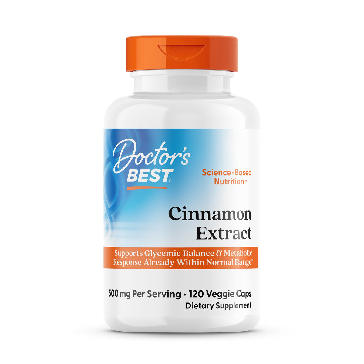 Doctor's BEST canela CinSulin en botella; posible apoyo a la función de insulina.