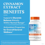 Doctor's BEST canela CinSulin en cápsulas; posible apoyo al metabolismo de la glucosa.