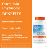 Cápsulas de Doctor's Best Curcumina Phytosome con alta biodisponibilidad para uso diario.