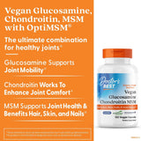 Doctor's Best cápsulas veganas glucosamina condroitina MSM, facilidad de dosificación diaria