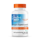 Doctor's BEST colágeno tipo I y III en botella, apoyo a tejidos