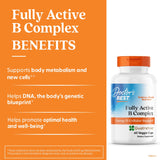 Cápsula de Doctor's Best Complejo B tomada con comida para mejor absorción