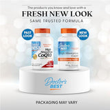Doctor's Best CoQ10 100 mg fermentado naturalmente para vitalidad diaria.
