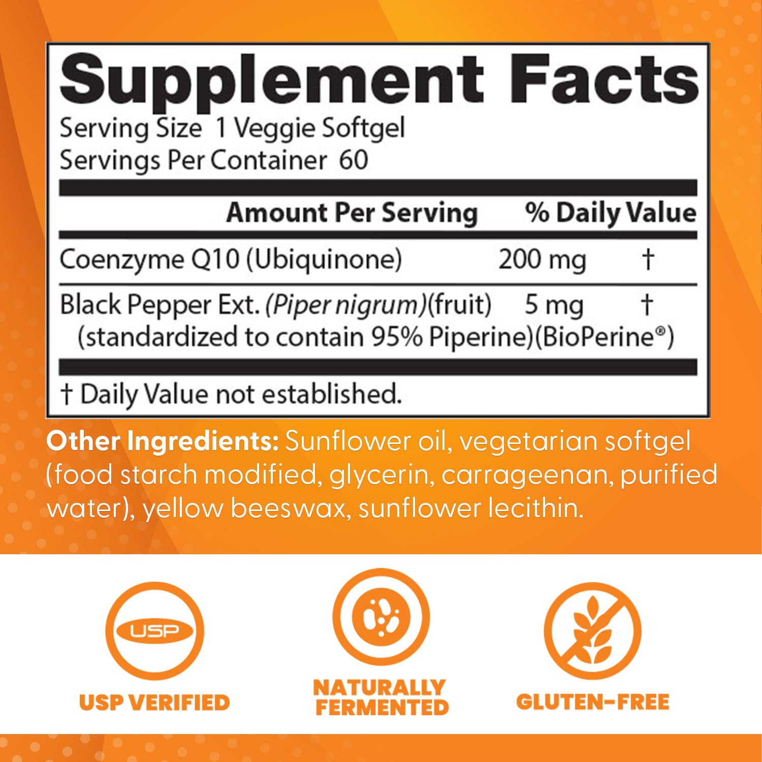 Doctor's Best CoQ10 200 mg, energia celular para uso diario