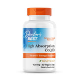Doctor's BEST CoQ10 de alta absorción en cápsulas para energía diaria.