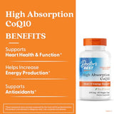 Cápsulas de CoQ10 con BioPerine para absorción y energía diaria