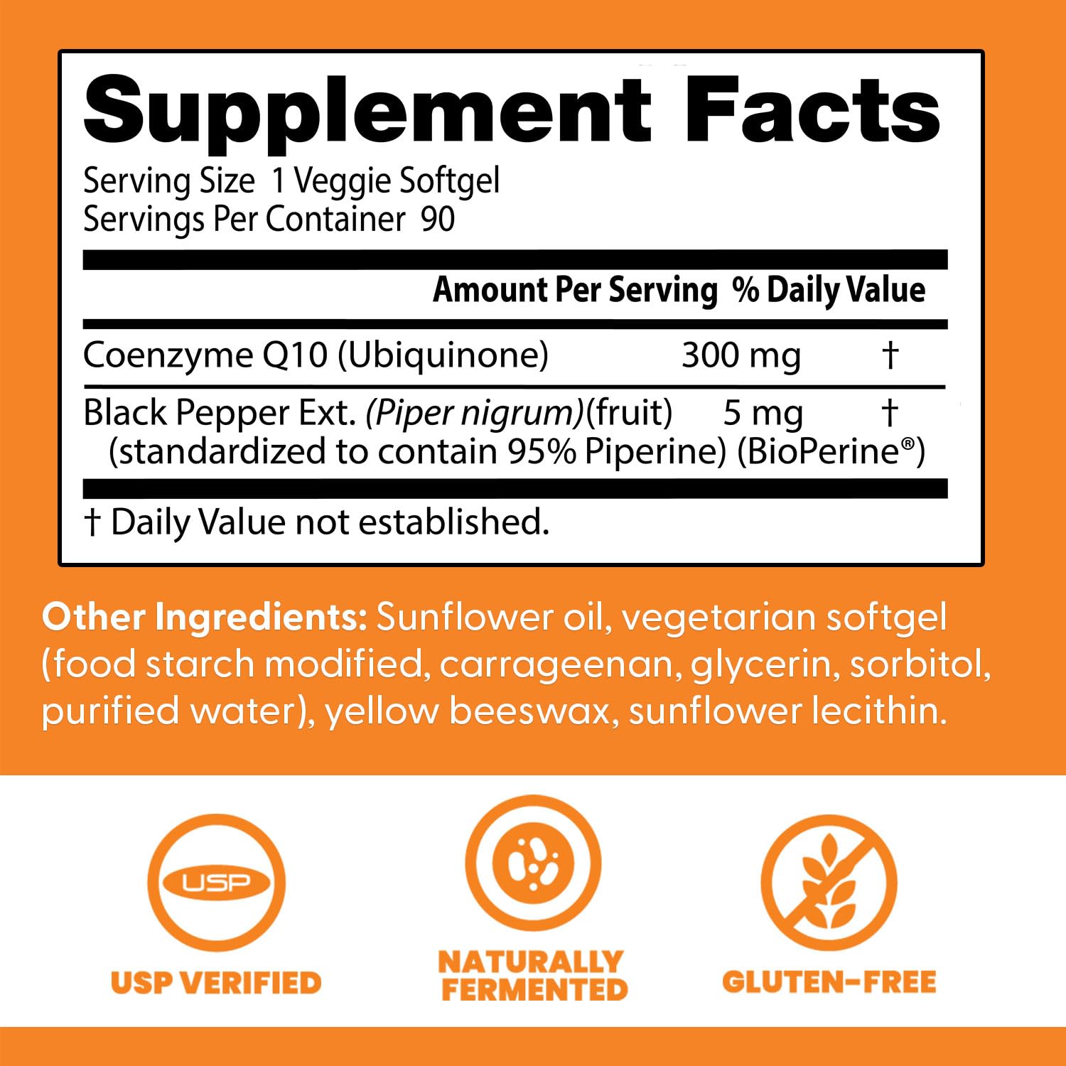 Softgels de Doctor's Best CoQ10 en presentación lista para uso diario.