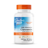 Doctor's Best Curcumin C3 Complex tabletas, apoyo suave a las articulaciones y bienestar diario.