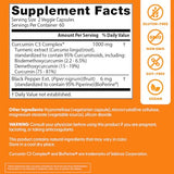 Doctor's Best Curcumin Phytosome, vertido de cápsulas para rutina diaria.