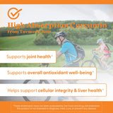 Doctor's Best Curcumin C3 Complex, libre de gluten y soja, compatible con varias dietas.