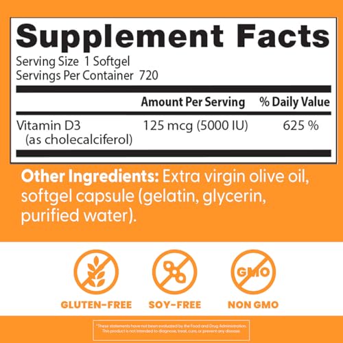 Doctor's Best Vitamina D3 para salud ósea y densidad