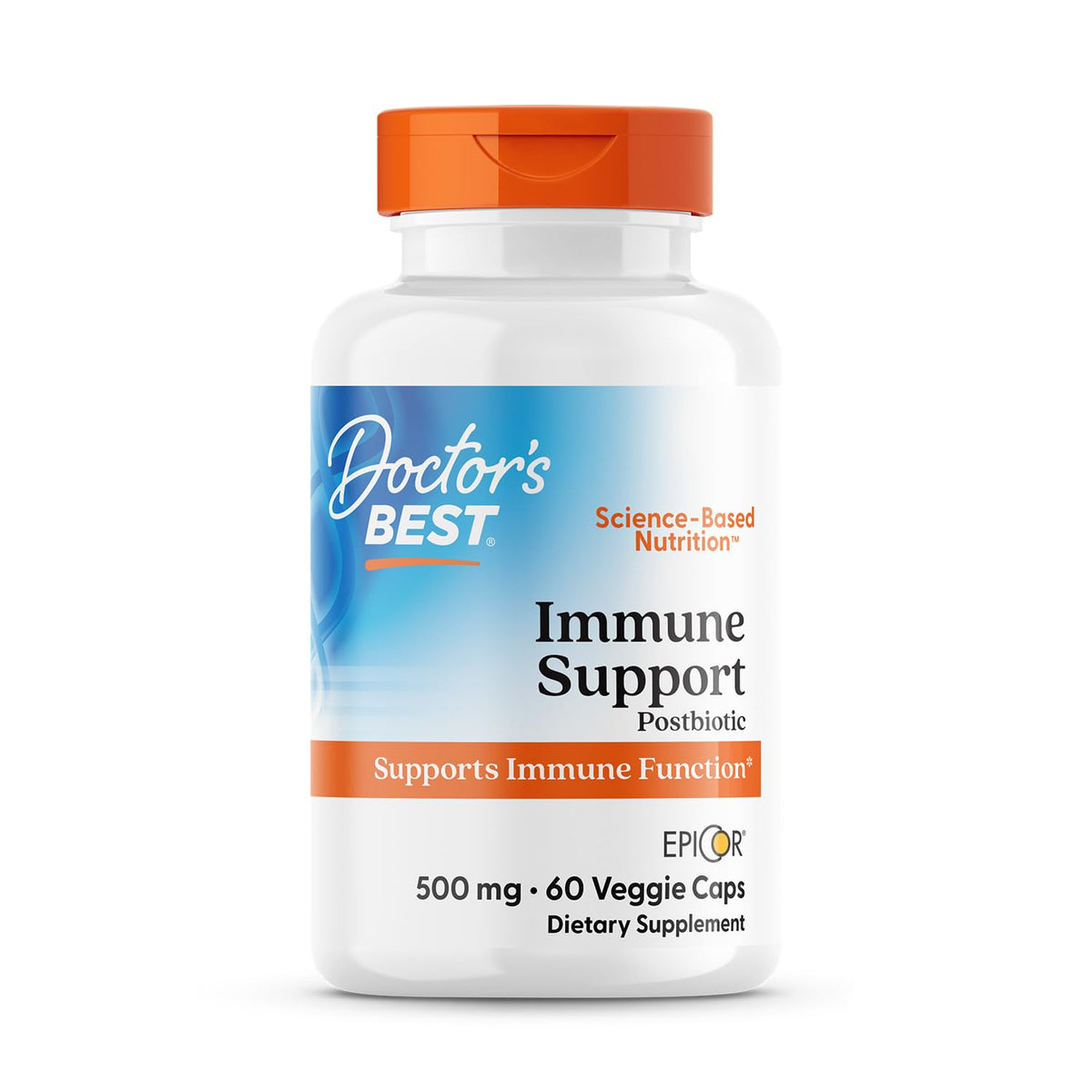 Doctor's BEST Epicor frasco con posible soporte inmunitario diario.