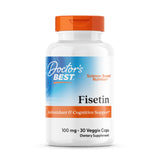 Doctor's BEST Fisetin: suplemento en botella para apoyo antioxidante y salud cerebral.