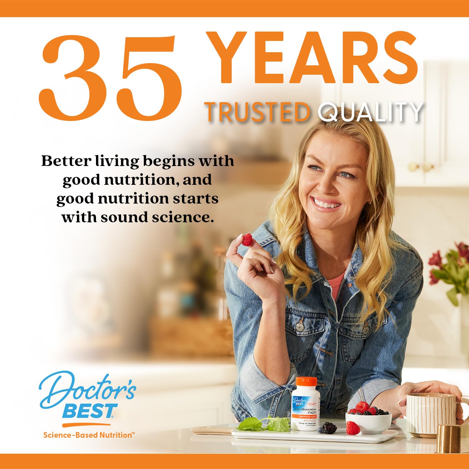 Doctor's Best Folato Quatrefolic, énfasis en bienestar emocional y memoria