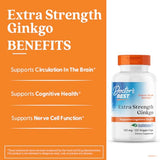 Doctor's BEST Ginkgo: extracto estandarizado para soporte cognitivo.