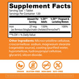 Envase de Doctor's Best Hierro Alta Absorción, fácil de tragar.