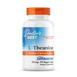 Doctor's Best L-Theanine Suntheanine cápsulas de 150 mg, posible apoyo a la relajación diaria.