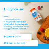 Ficha nutricional de Doctor's Best L-Tirosina con dosis
