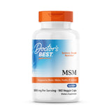 Cápsulas Doctor's Best MSM en botella, para apoyo de articulaciones.
