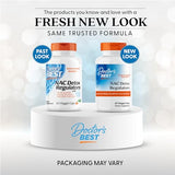 Doctor's Best NAC Detox Regulators cápsulas en botella para rutina de bienestar