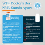 Etiqueta de Doctor's Best NMN: vegano y libre de OGM.