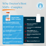 Envase de Doctor's Best NMN+ con icono vegano