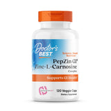 PepZin GI en botella de Doctor's Best, posible apoyo a la digestión diaria.