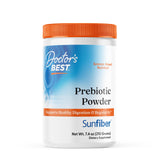 Doctor's Best Prebiotic Powder Sunfiber en bote, fibra suave para digestión equilibrada.