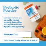 Doctor's Best Prebiotic Powder textura polvo fino, disolución rápida.