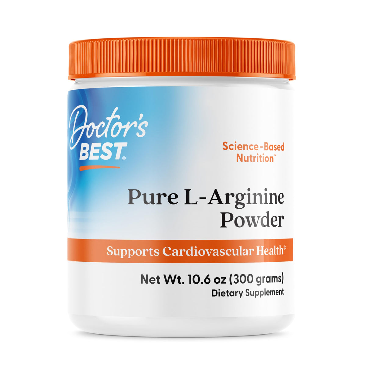 Doctor's BEST L-Arginine en polvo dentro del frasco, para apoyar la circulación y la energía diaria