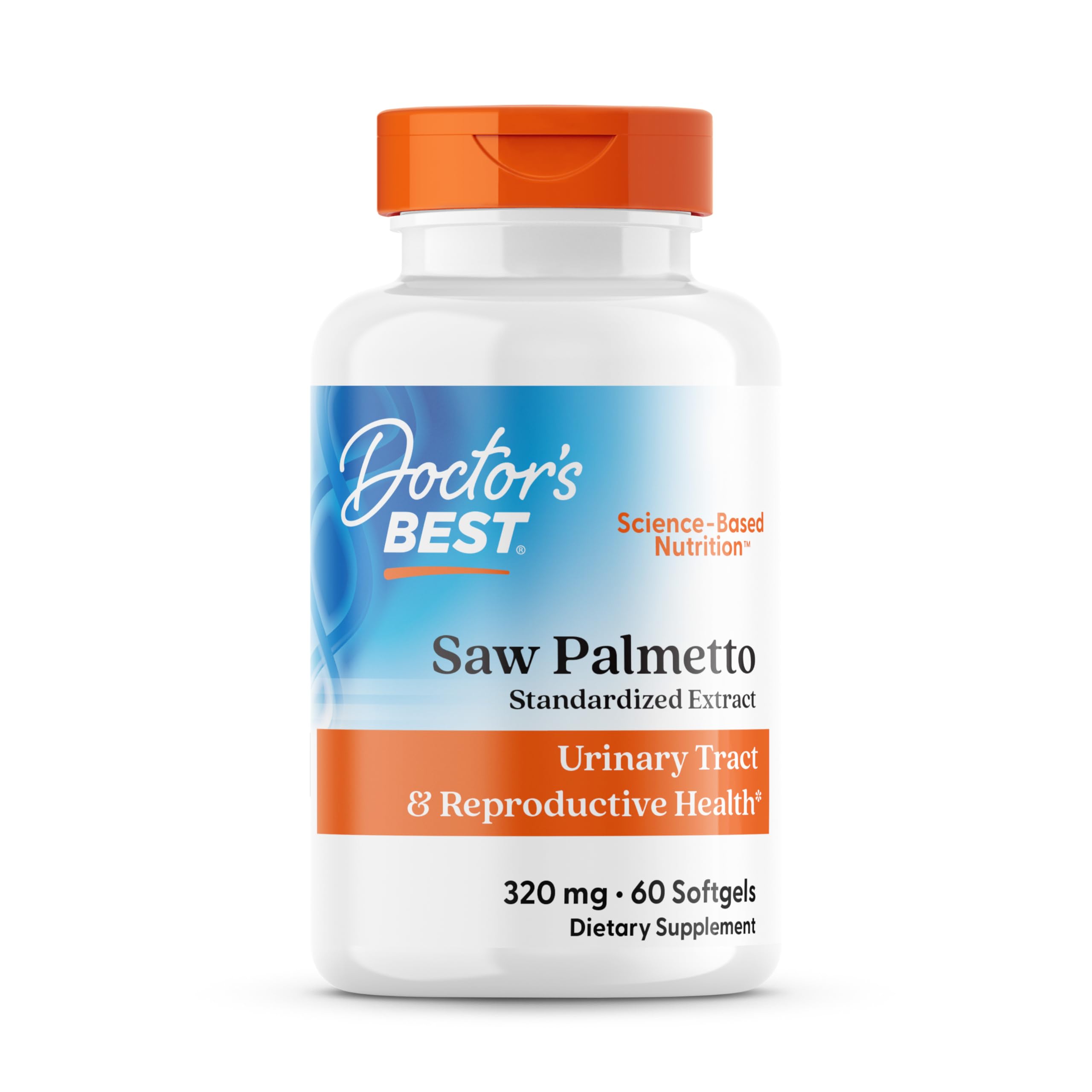 Doctor's Best Saw Palmetto Extract en cápsulas softgel para uso diario y apoyo prostático