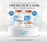 Doctor's Best ubiquinol 200 mg, etiqueta clara, indica calidad para energía.