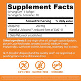 Cápsulas blandas de Doctor's Best Ubiquinol en primer plano para consumo diario