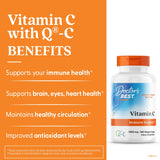 Doctor's BEST Vitamina C 1000mg: cápsulas veganas listas para consumo diario.