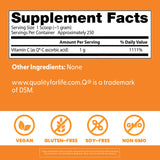 Doctor's BEST vitamina C 1000 mg por ración para aporte diario