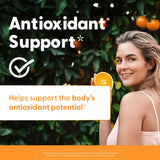 Pictograma sin soja; vitamina C para personas con sensibilidad alimentaria.
