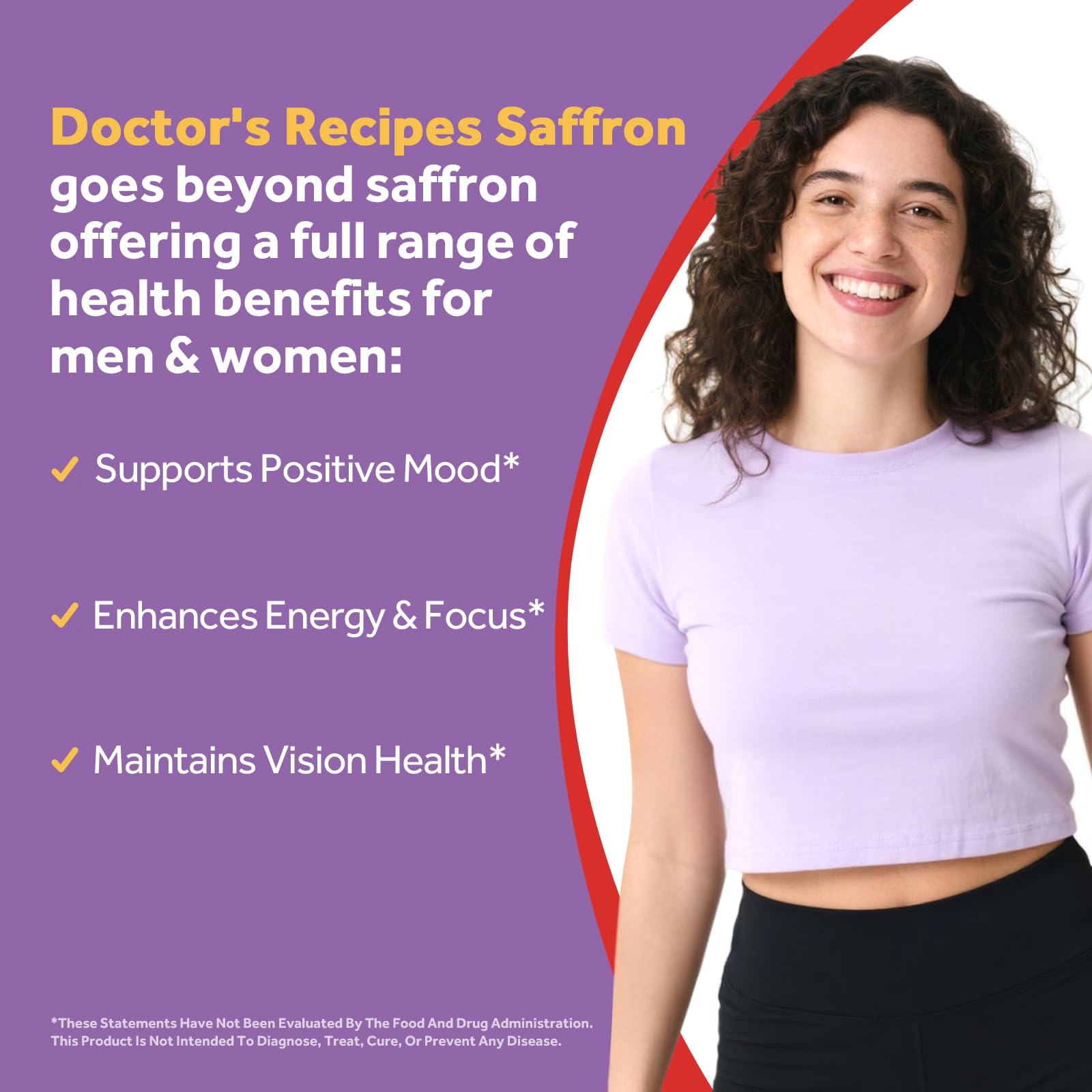  Doctor's Recipes Etiqueta Azafrán, información clara para el usuario.