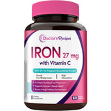 Doctor's Recipes hierro para embarazo: cápsulas veganas con alta absorción.
