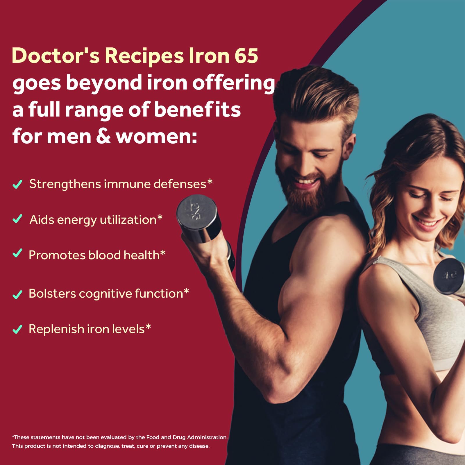 Doctor's Recipes Hierro y Vitamina C: mayor absorción de hierro en cada dosis