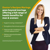 Doctor's Recipes Moringa: etiqueta con lista de ingredientes y pureza.