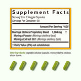 Extracto 50:1 204 mg de Doctor's Recipes Moringa, alta concentración por porción.