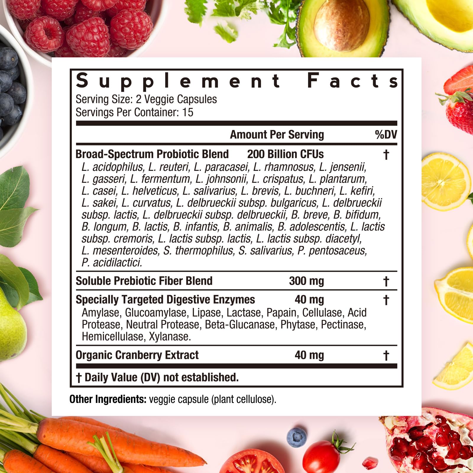 Doctor's Recipes Probióticos botella: formato práctico para uso diario.