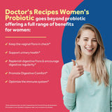 Doctor's Recipes Probióticos empaque frontal: información clara sobre cepas para referencia.