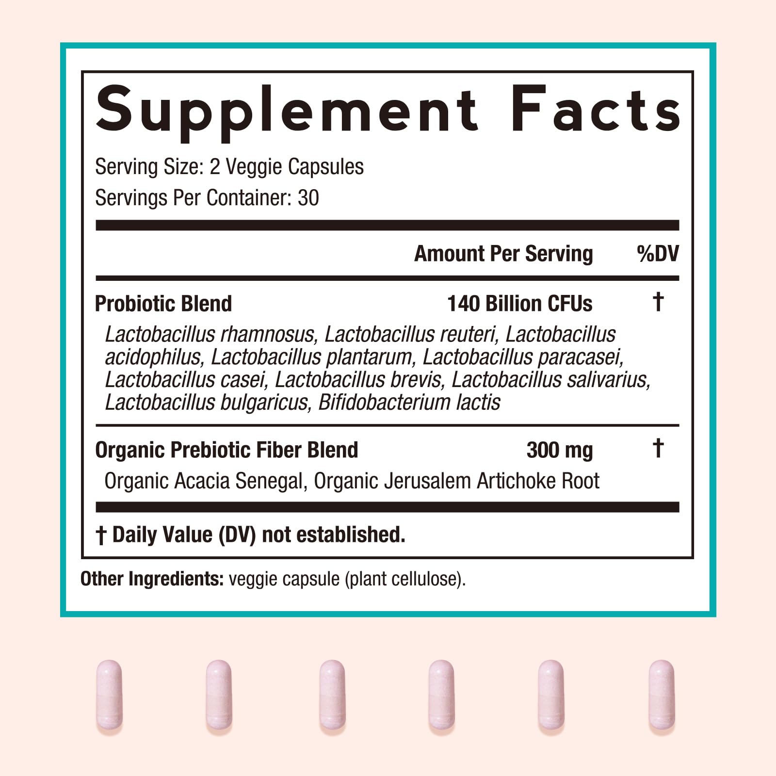 Mezcla de 10 cepas en Doctor's Recipes Probiotics para Mujeres.