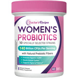 Botella de Doctor's Recipes Probiotics para Mujeres, para equilibrio intestinal diario.